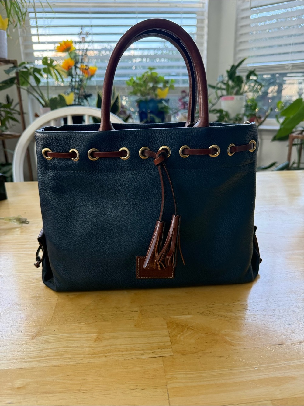 Dooney and Bourke Pebble Grain Tassel tote
